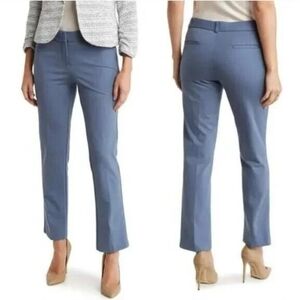 ❤️ NWT! AMANDA & CHELSEA PONTE KNIT HIGH RISE STRAIGHT ANKLE PANTS / TROUSERS, 8